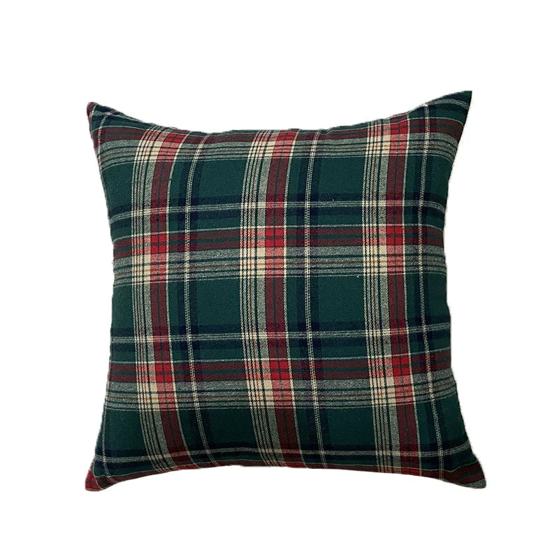 Holiday Plaid Festive Decor Pillow