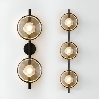 Minimalist Round Glass Wall Light