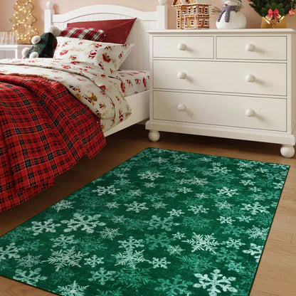 Luxury Christmas Rug - Plush Non-Slip Living Room Mat