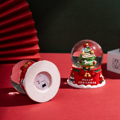 Sparkling Snowman Glass Ball Christmas Decoration