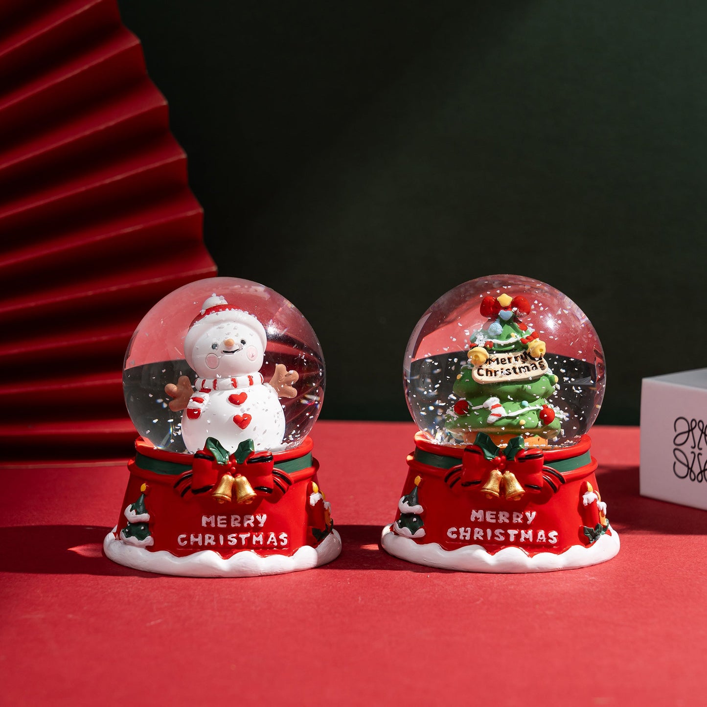Sparkling Snowman Glass Ball Christmas Decoration