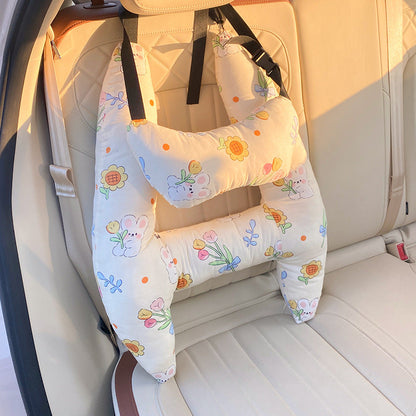 Cozy Car Headrest Pillow for Kids and Adults