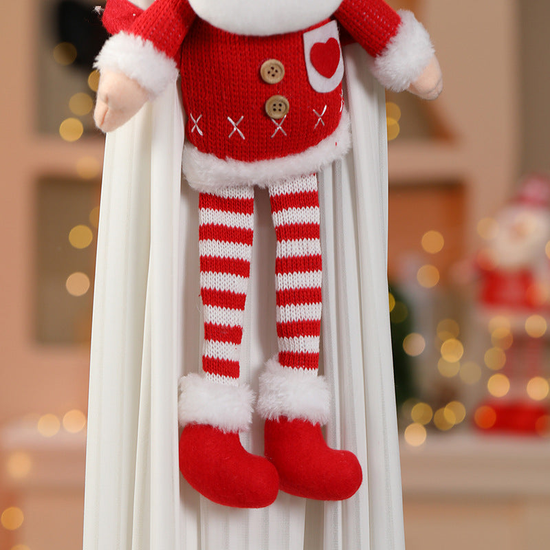 Cozy Christmas Santa Figure Curtain Tieback
