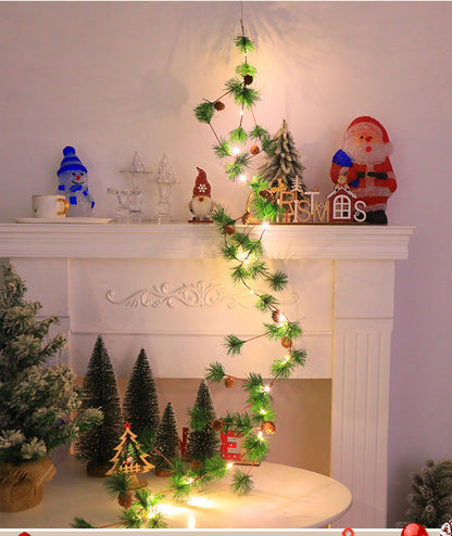 Festive Holiday Berry Pinecone String Lights