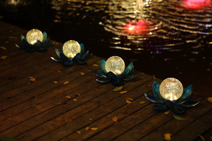 Colorful Solar Glass Outdoor Lamp