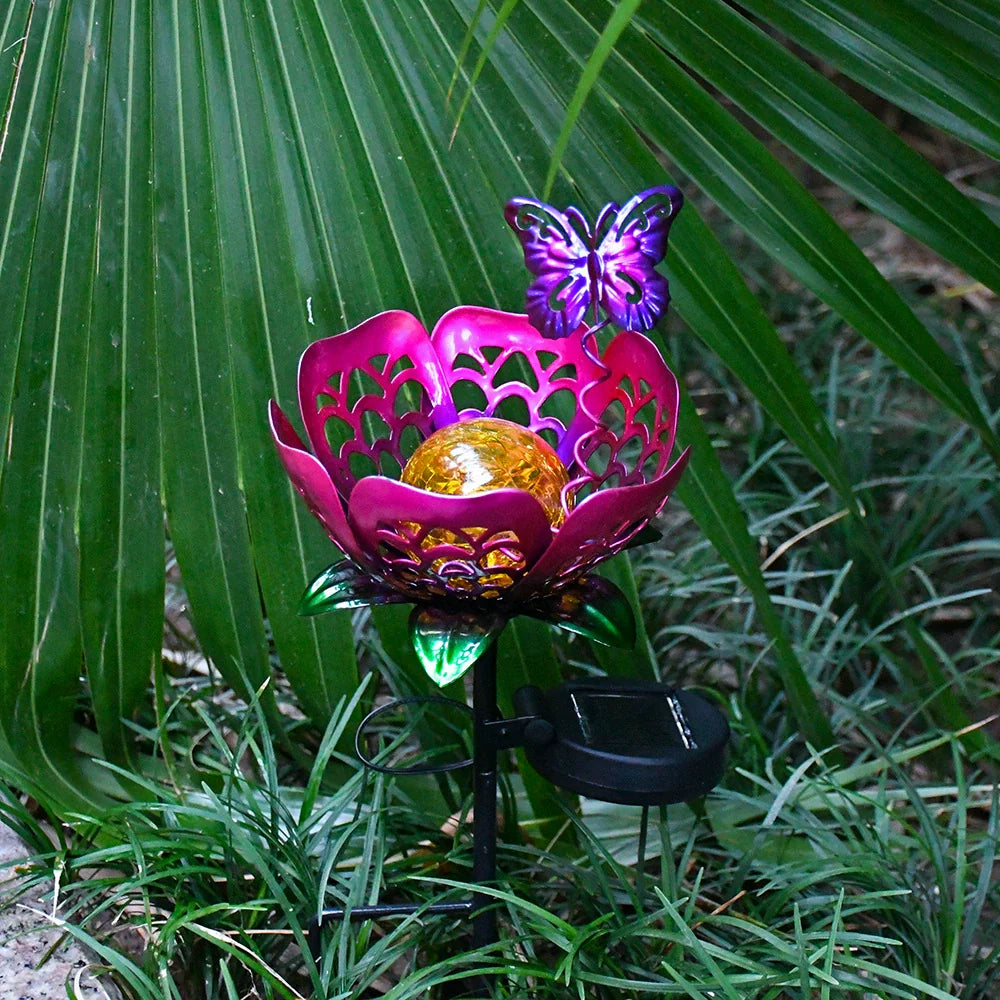 Outdoor Solar Powered Garden Sunflower Lamp