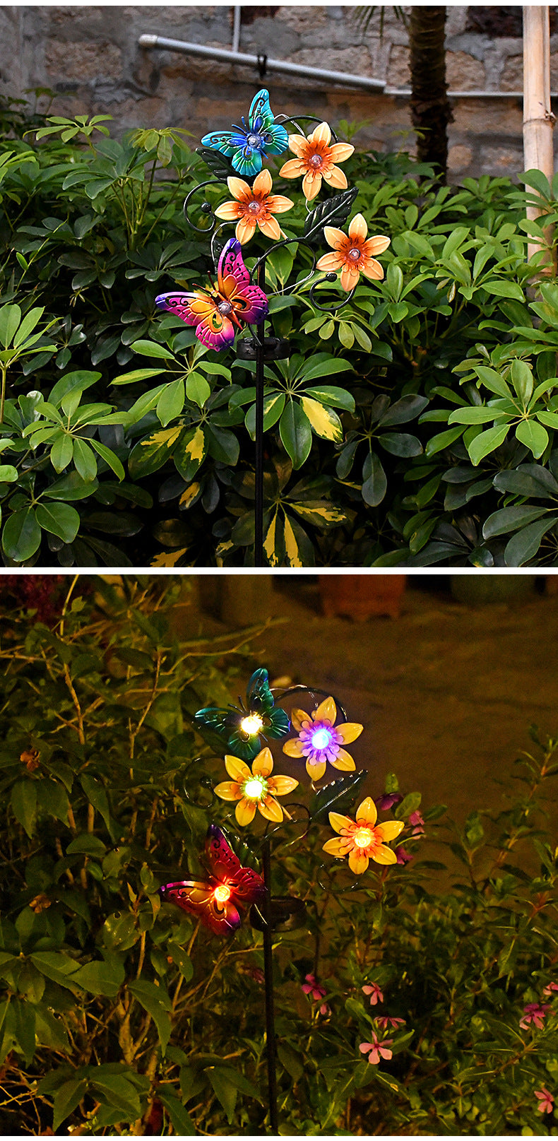 Colorful Outdoor Solar Powered Garden Light