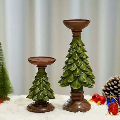 Fresh Pine Holiday Candle Decoration Ornament