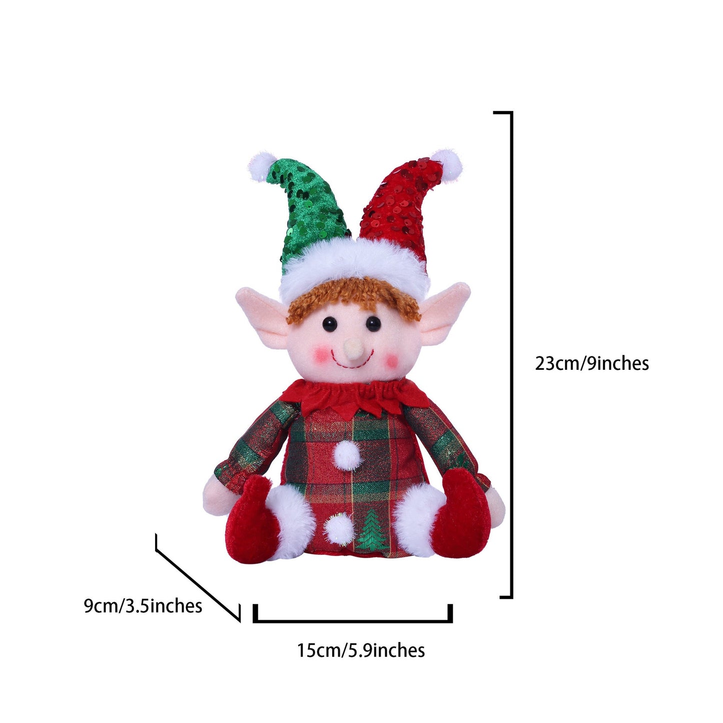 Fun Sparkly Santa Elf Hat Toy