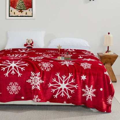 Festive Holiday Snowman Gingerbread Blanket