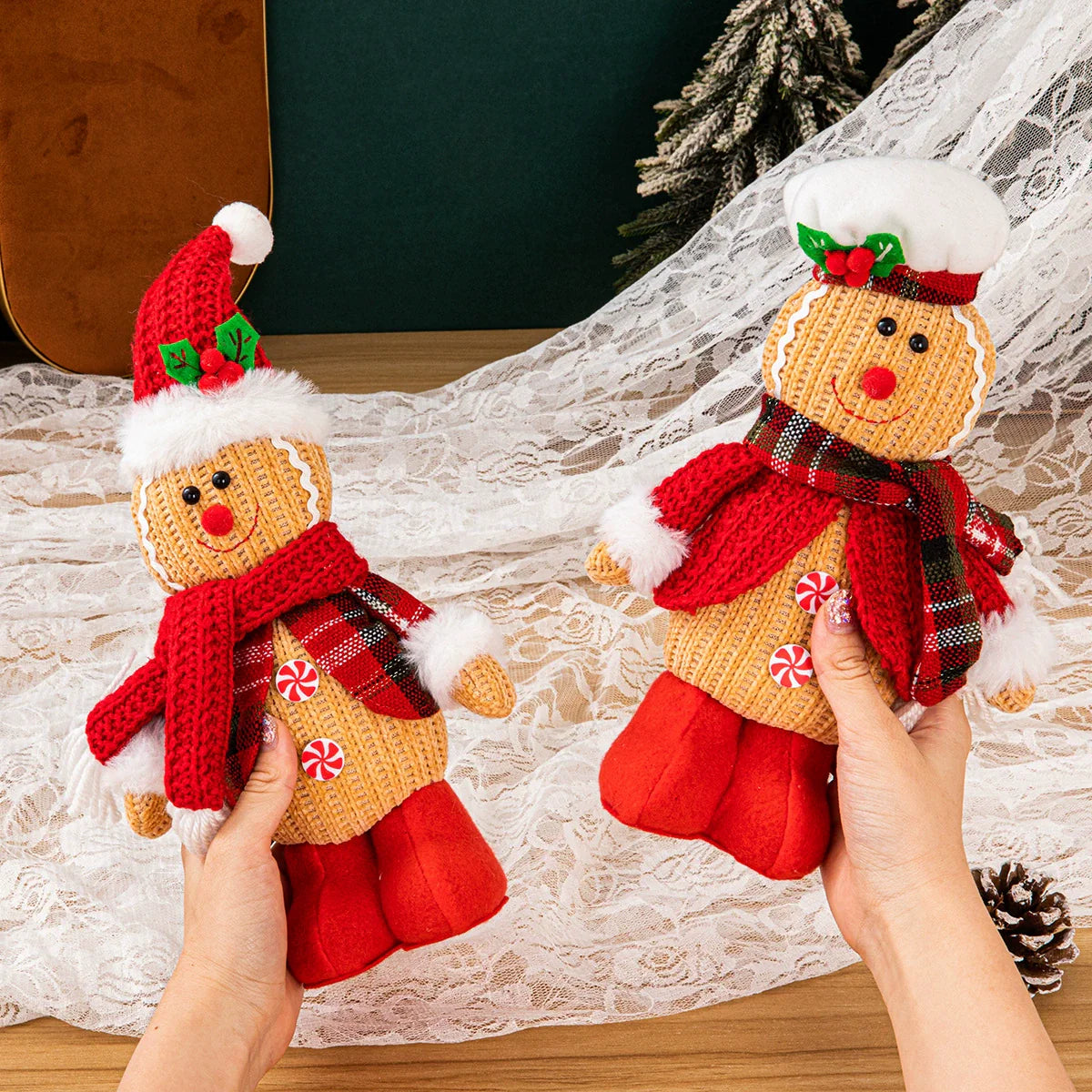 Fun Christmas Gingerbread Man Figurine Decoration