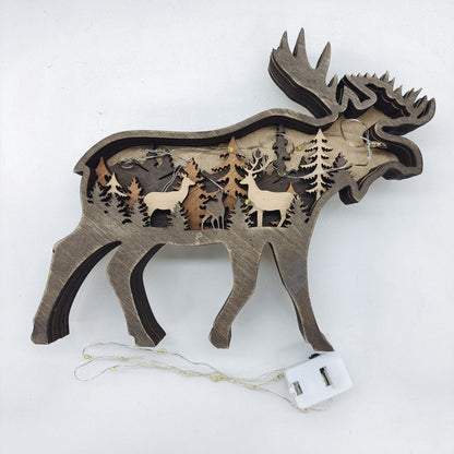 Rustic Forest Animal Holiday Ornament