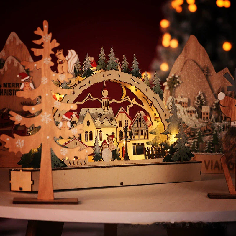 Miniature Festive Holiday LED Village Set - Yeezlab