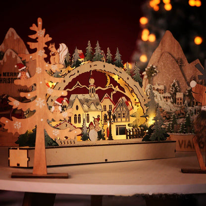 Miniature Festive Holiday LED Village Set - Yeezlab