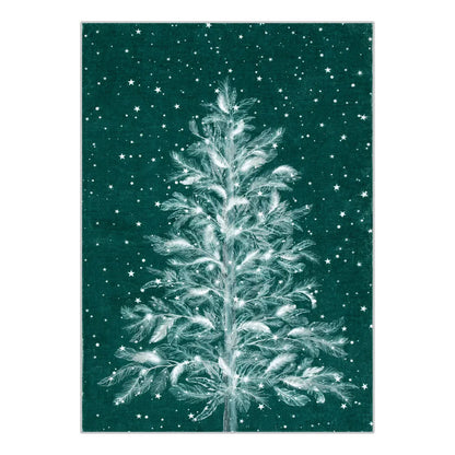 Luxury Christmas Rug - Plush Non-Slip Living Room Mat