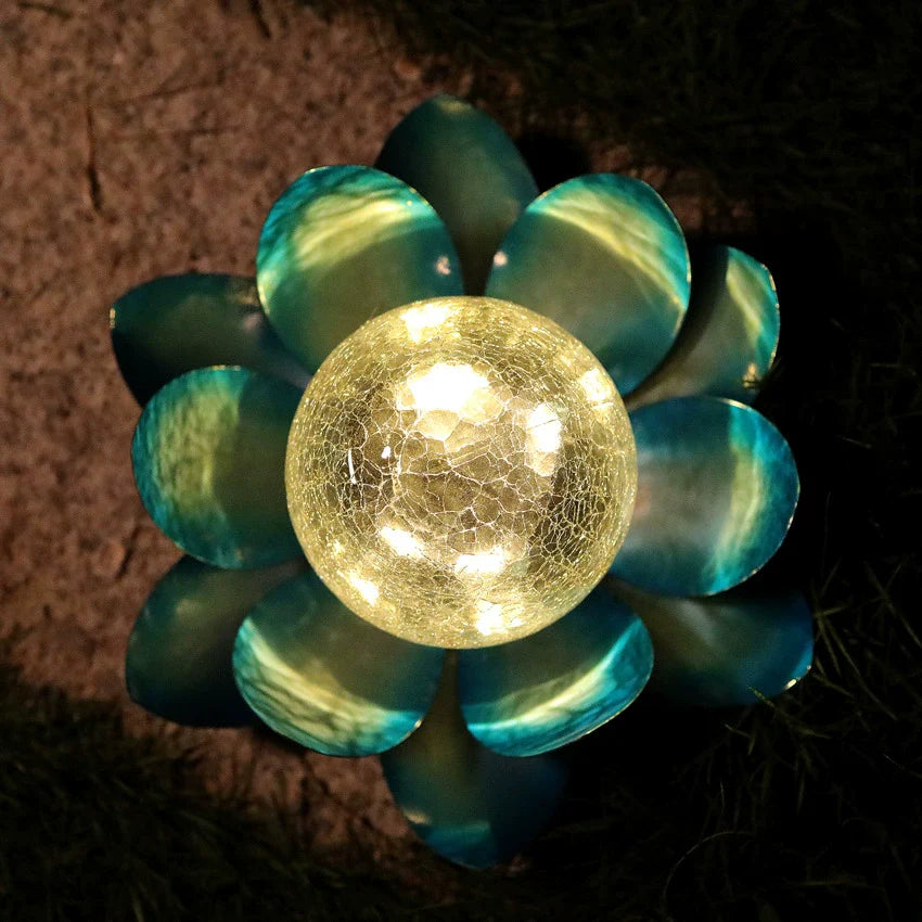 Colorful Solar Glass Outdoor Lamp