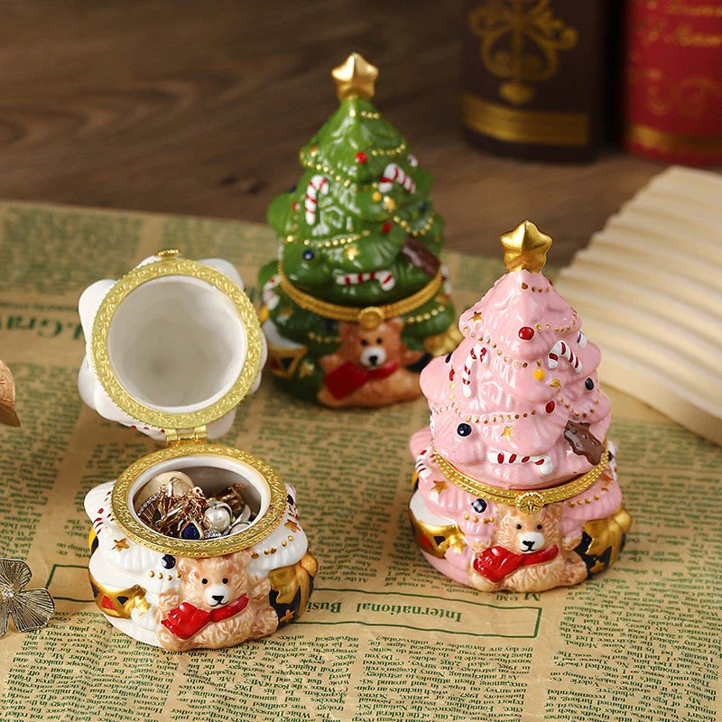Fun Porcelain Bear Christmas Decor