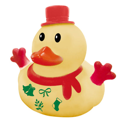 Fun Plush Squeaky Christmas Duck Toy