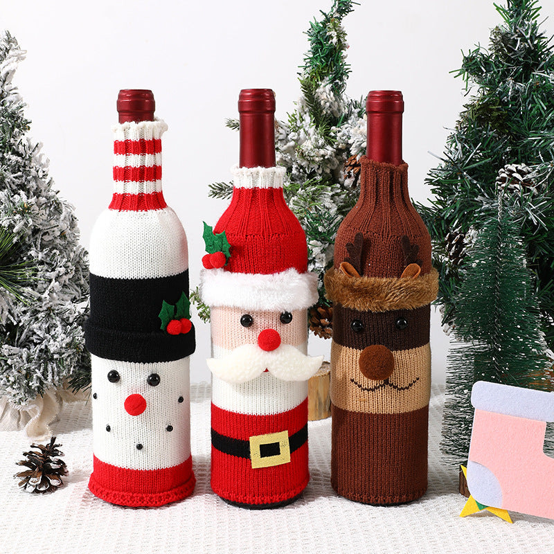 Festive Holiday Wine Bottle Sleeves - Yeezlab