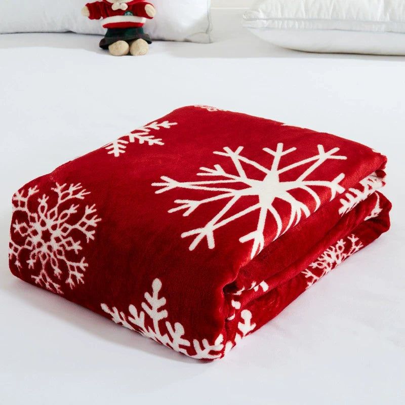 Festive Holiday Snowman Gingerbread Blanket