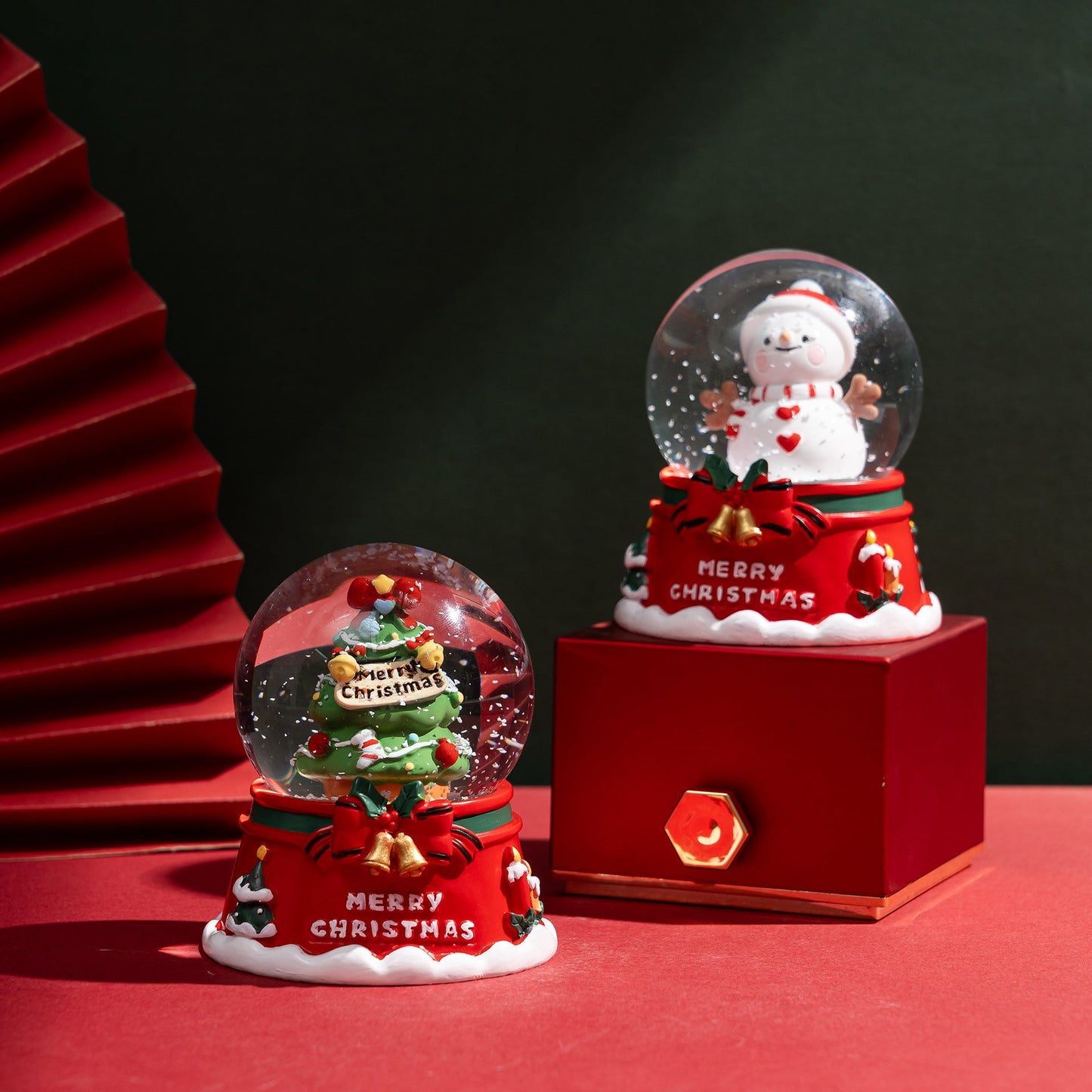 Sparkling Snowman Glass Ball Christmas Decoration