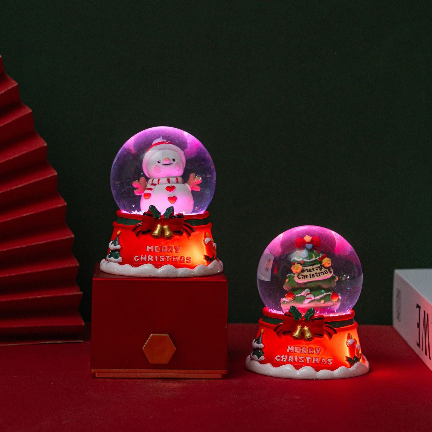 Sparkling Snowman Glass Ball Christmas Decoration