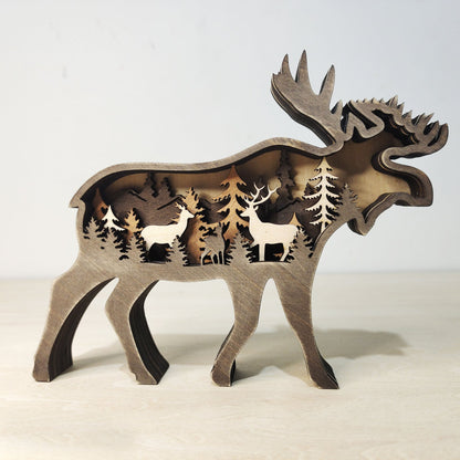 Rustic Forest Animal Holiday Ornament