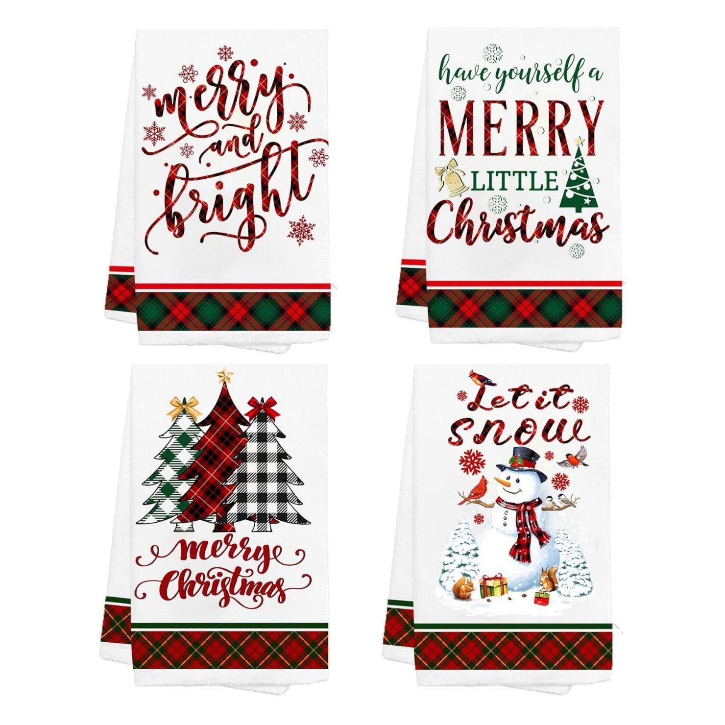 Classic Holiday Xmas Tea Towel - Yeezlab