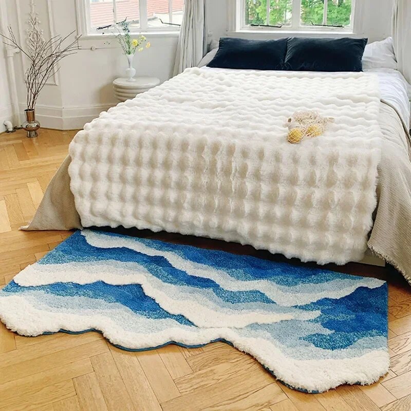 Coastal Blue Area Rug - Yeezlab