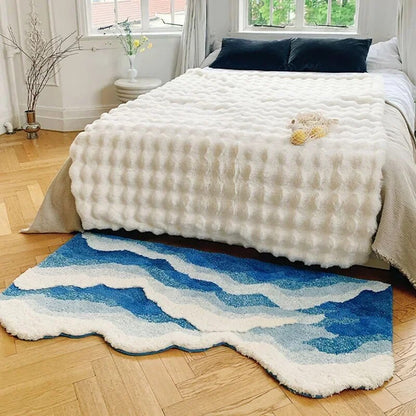 Coastal Blue Area Rug - Yeezlab