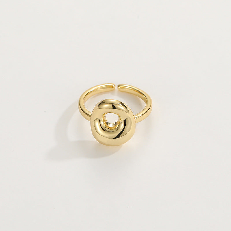 Fashionable Alphabet Initial Ring