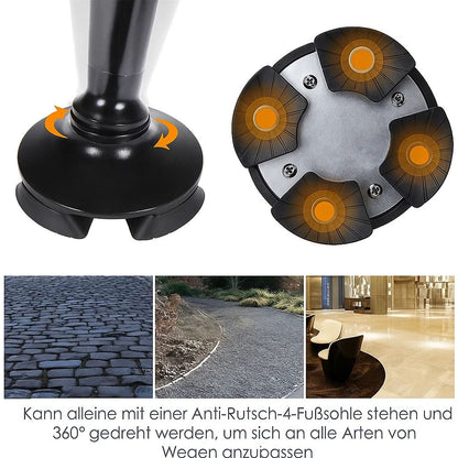 Portable LED Walking Stick with Alarm