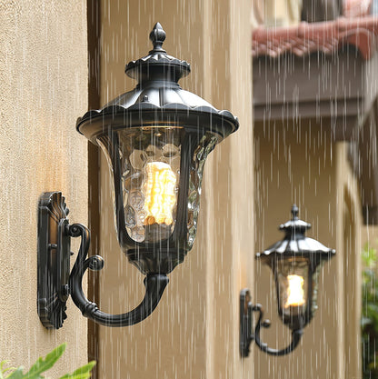 Weatherproof Vintage Exterior Wall Light Frosted Glass