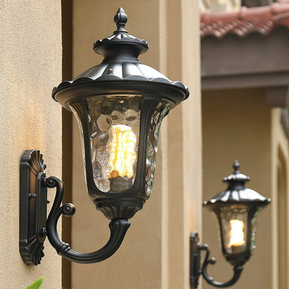 Weatherproof Vintage Exterior Wall Light Frosted Glass