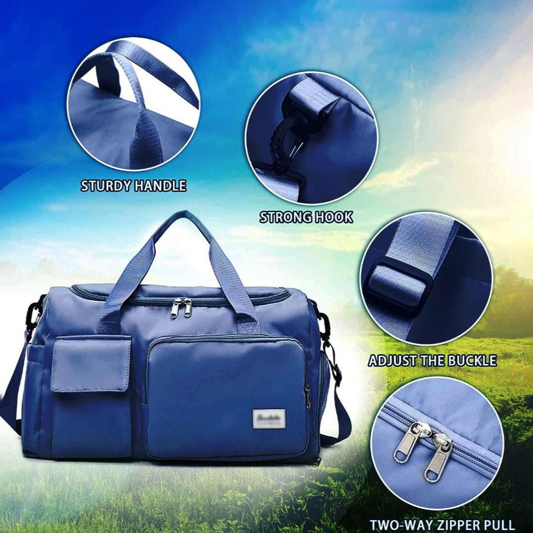 Versatile Water Resistant Duffel Bag for Gym Travel