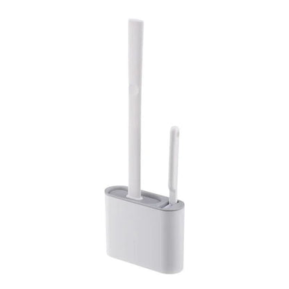 EasyClean Wall Mount Toilet Brush with Silicone Bristles