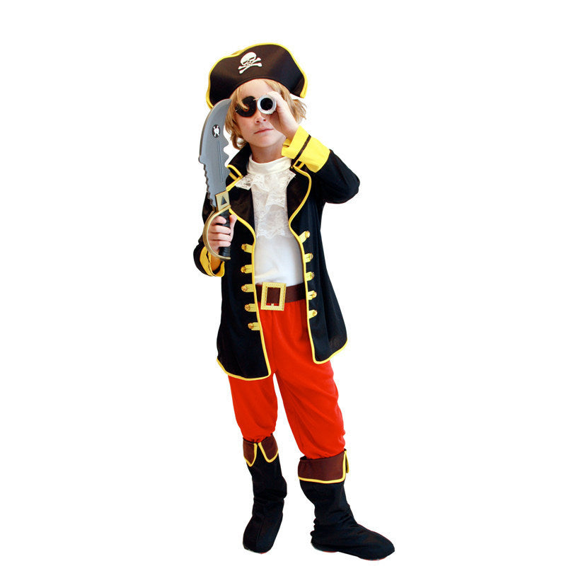 Fun Kids Pirate Fancy Dress Costume for Halloween - Yeezlab