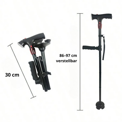 Portable LED Walking Stick with Alarm