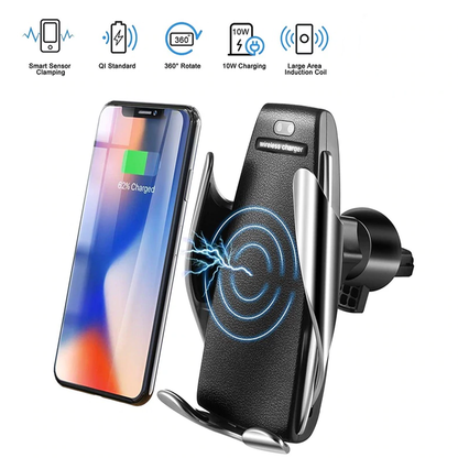 Handsfree Car Phone Mount with Wireless Charging