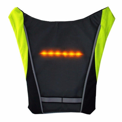 Visible LED Safety Vest for Cyclists Waterproof Reflective Jacket