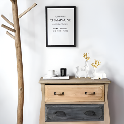 Stylish Reindeer Figurine Set – 2pc Decorative Resin Ornaments