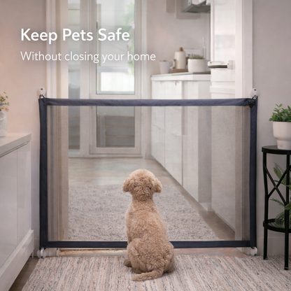 Retractable Pet Safety Gate for Doorways & Stairs