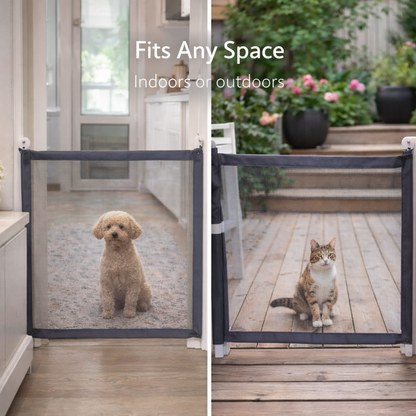 Retractable Pet Safety Gate for Doorways & Stairs