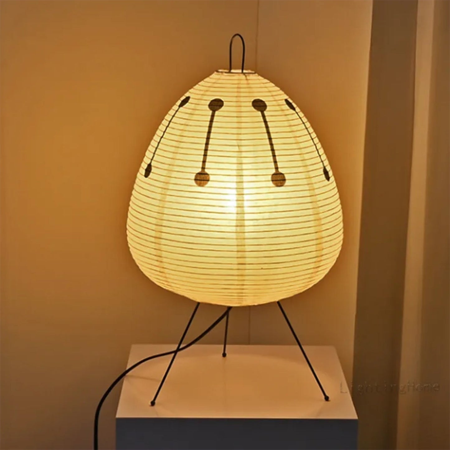 Traditional Rice Paper Floor Lamp for Warm Ambiance