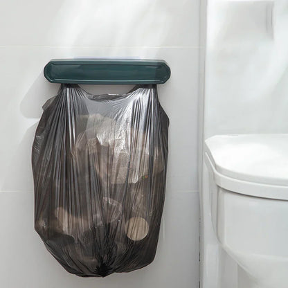 Space-Saving Clip On Kitchen Trash Bag Holder