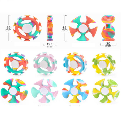 Relaxing Silicone Fidget Spinner Toy