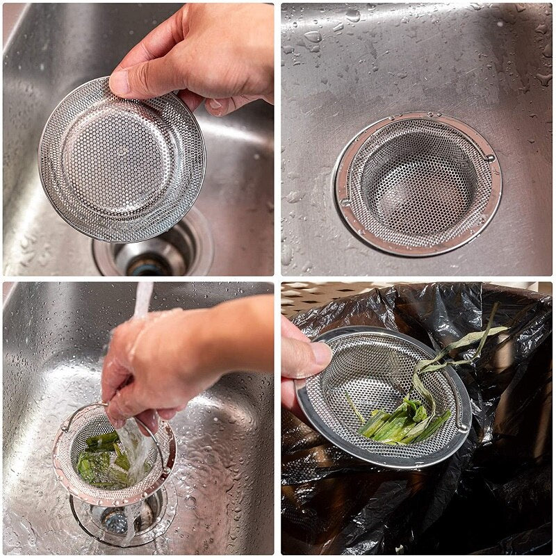 Easy Clean Kitchen Sink Strainer Stainless Steel Filter - Yeezlab