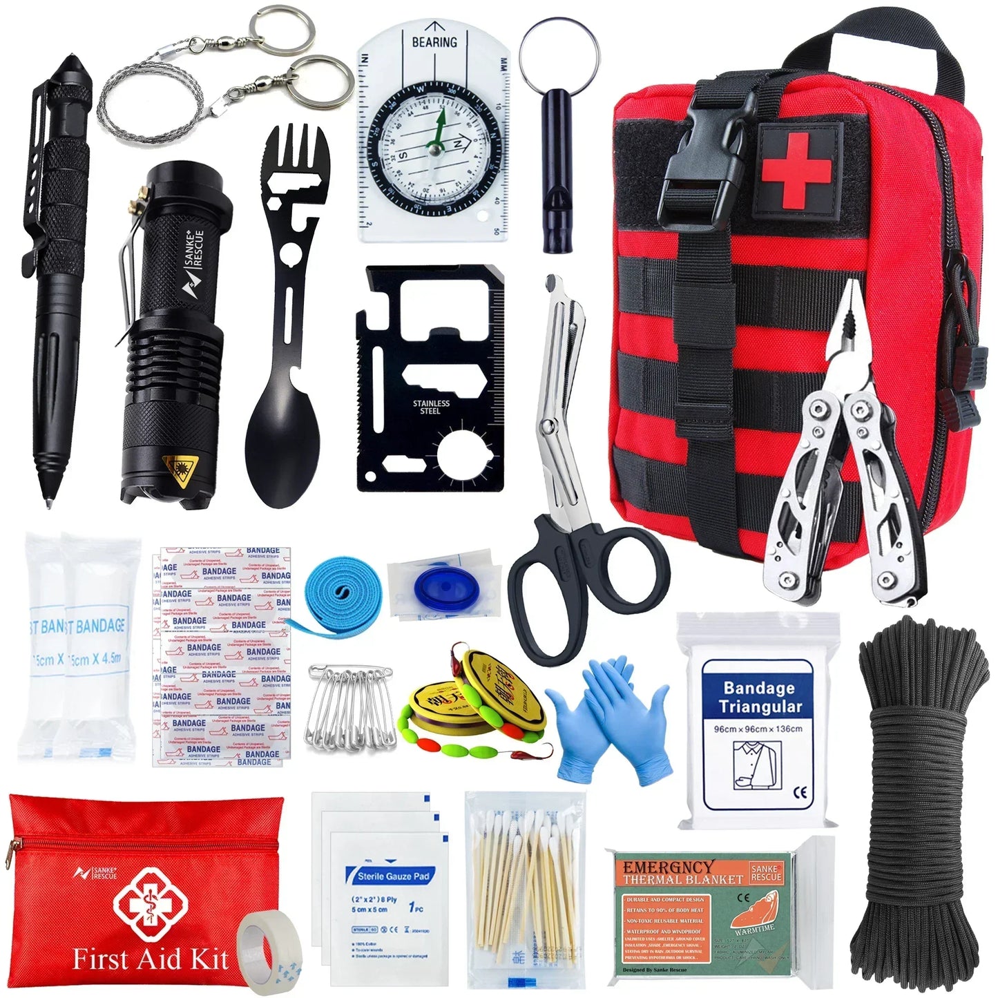 Emergency First Aid Backpack Kit