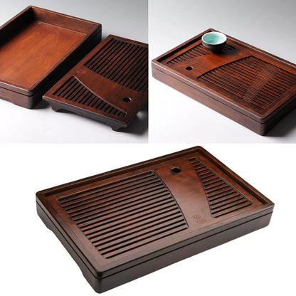 Natural Bamboo Wooden Tea Serving Tray