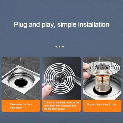 Easy Clean Bathroom Drain Strainer Cover